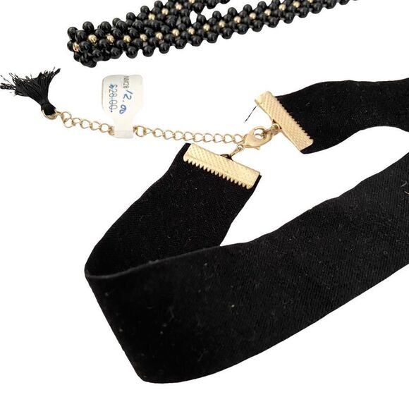 Boho Choker 3 Necklace and 1 Bracelet Bundle of 4 - Picture 4 of 7